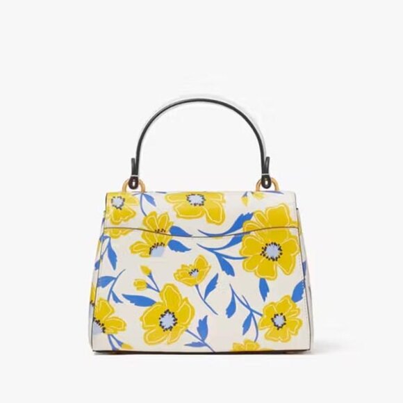 NWT kate spade Katy Sunshine Floral Textured Leather Top Handle Bag with Dustbag - Picture 10 of 15
